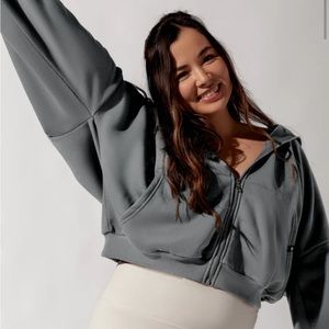 New POPFLEX Active Cloud Hoodie - S/M - Smoke